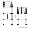 Telescopic 3.2M Aluminium DIY Foldable Extendable Builders Multi Purpose Ladder