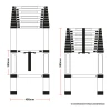 Telescopic 5.2M Aluminium DIY Foldable Extendable Builders Multi Purpose Ladder